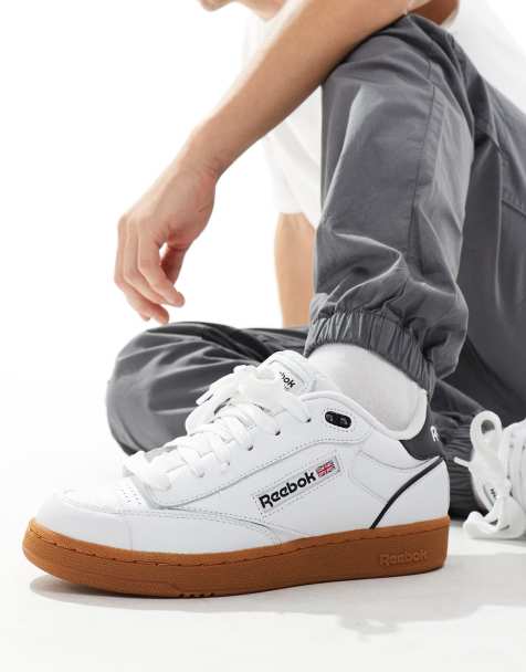 Reebok Club C Bulc trainers in white with gum sole - view 1