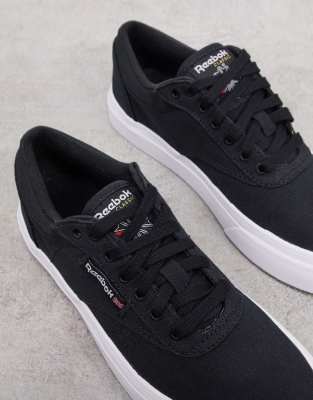 reebok black canvas shoes