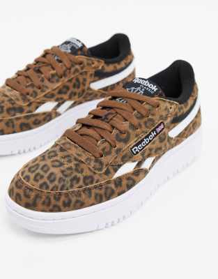 reebok leopard femme