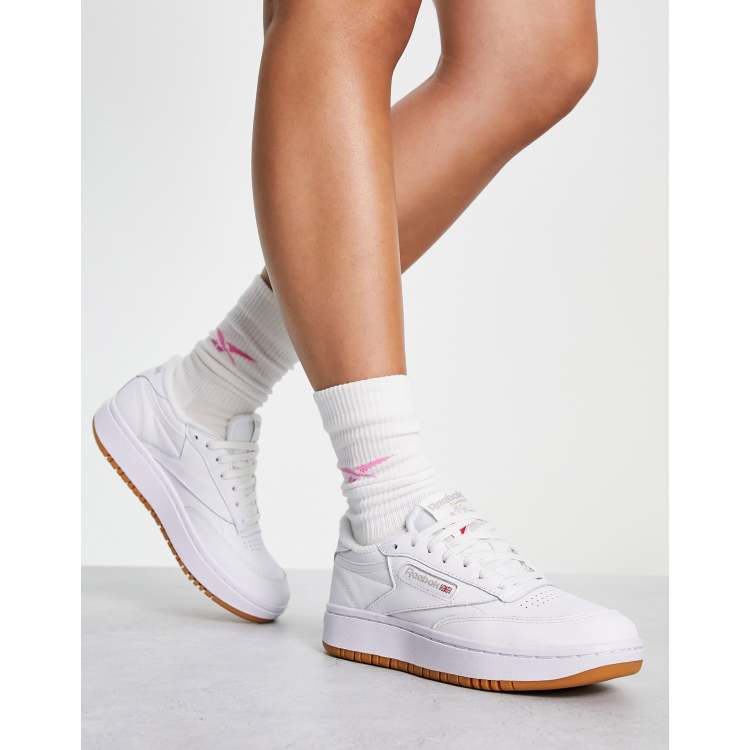 Reebok rose semelle clearance blanche