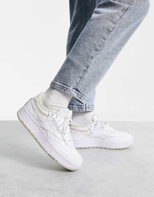 Reebok Club C Double Baskets Beige blanc ASOS