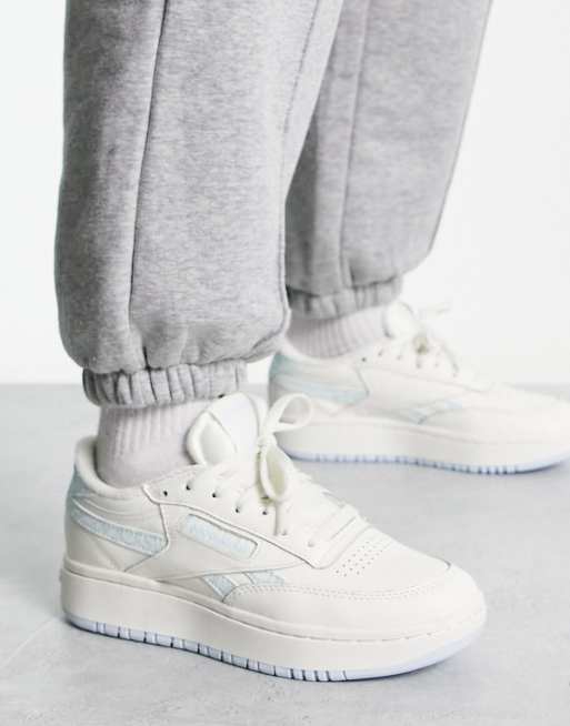 Reebok club cheap c femme argent