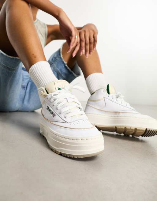 Women's Reebok Club C Double Platform Casual Shoes