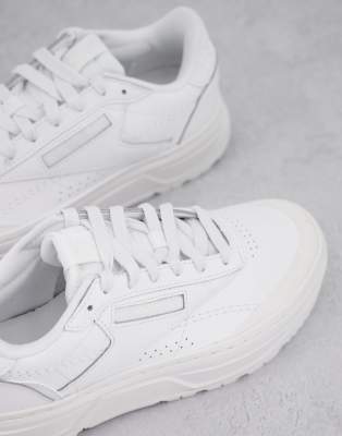white platform reebok
