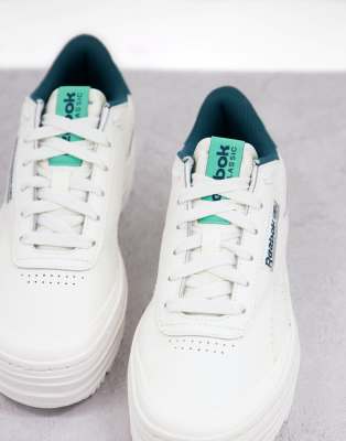 reebok club c double geo green