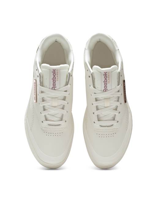 Reebok Club C Double sneakers in chalk and lilac - Exclusive to ASOS