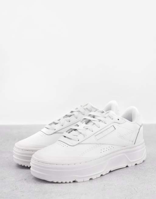 Reebok club c double trainers in white