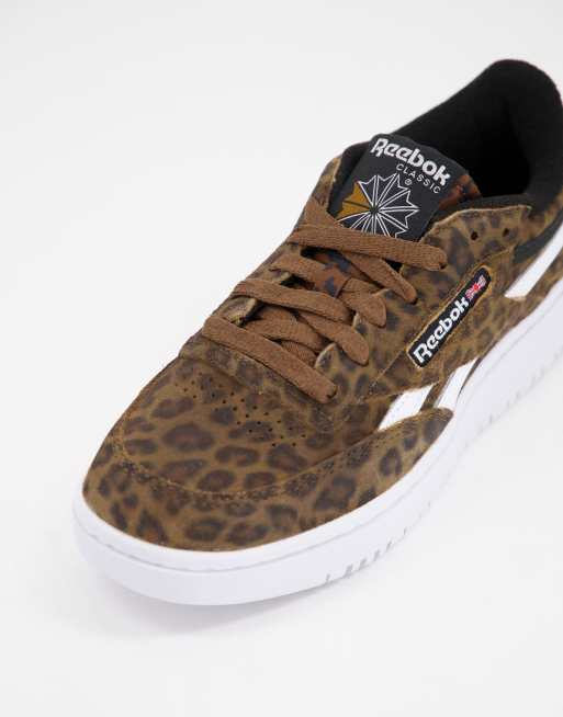 Reebok classic leopard on sale print