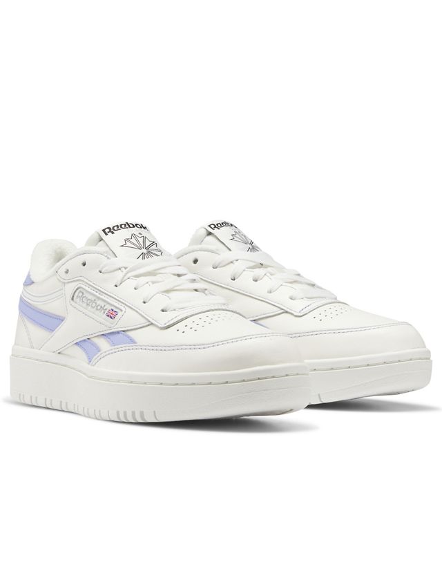 Reebok Club C Double sneakers in chalk and lilac - Exclusive to ASOS