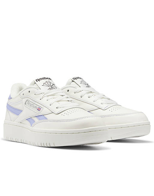 Reebok Club C Double sneakers in chalk and lilac - Exclusive to ASOS | ASOS
