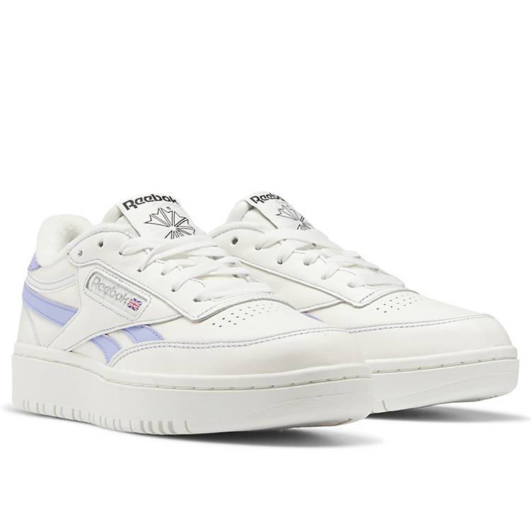 hel Patois Laan Reebok Club C Double sneakers in chalk and lilac - Exclusive to ASOS | ASOS