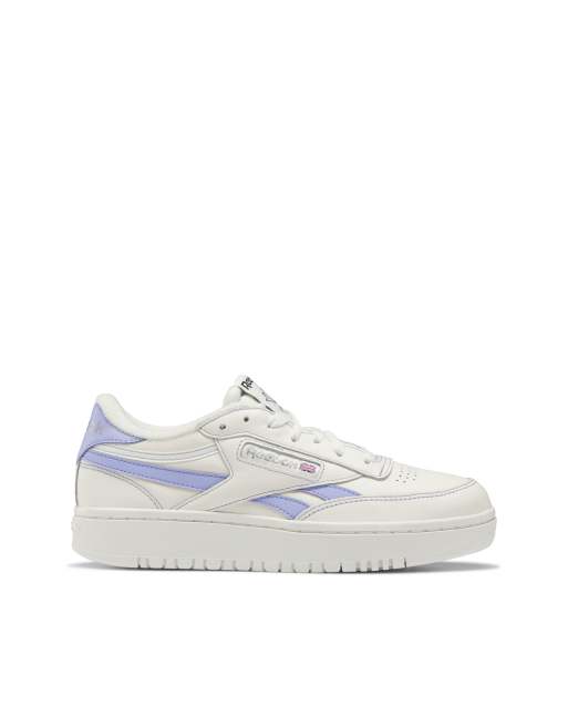 Reebok Club C Double sneakers in chalk and lilac - Exclusive to ASOS