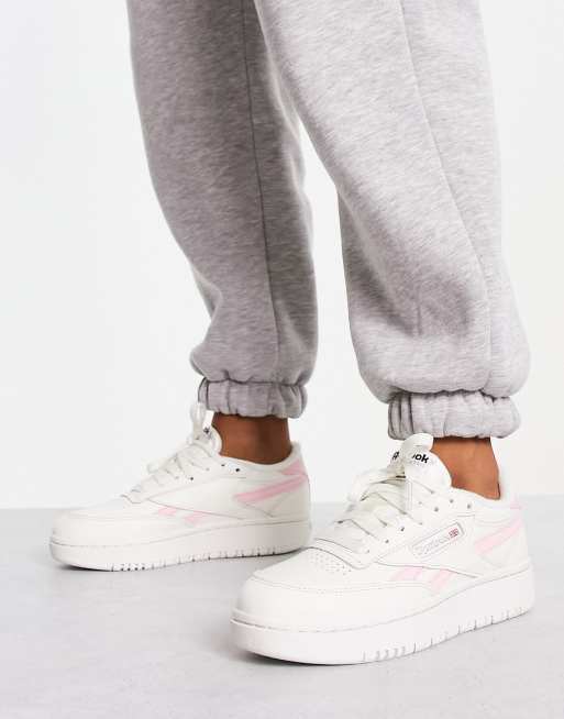 Club C Double sneakers in chalk with pink detail - Exclusive to | ASOS