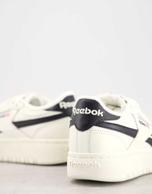 Reebok Club C Double White & Black Shoes