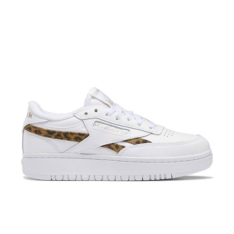 Reebok Club C Double sneakers in white leopard - exclusive to ASOS | ASOS