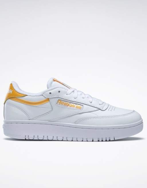 Reebok white hot sale yellow