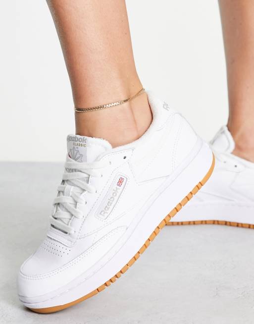 Reebok club cheap c white gum