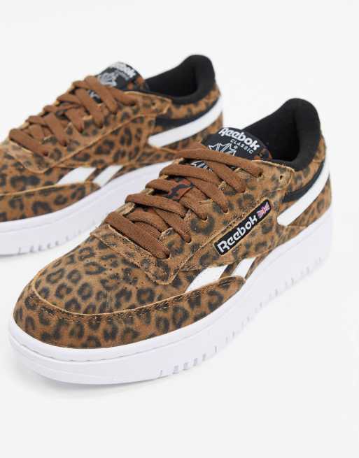 Reebok leopard hot sale print shoes