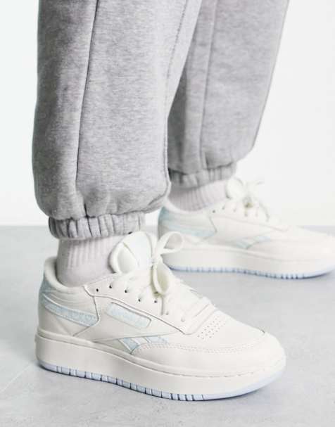 Reebok – Club C Double – Vita och blå sneakers - view 1