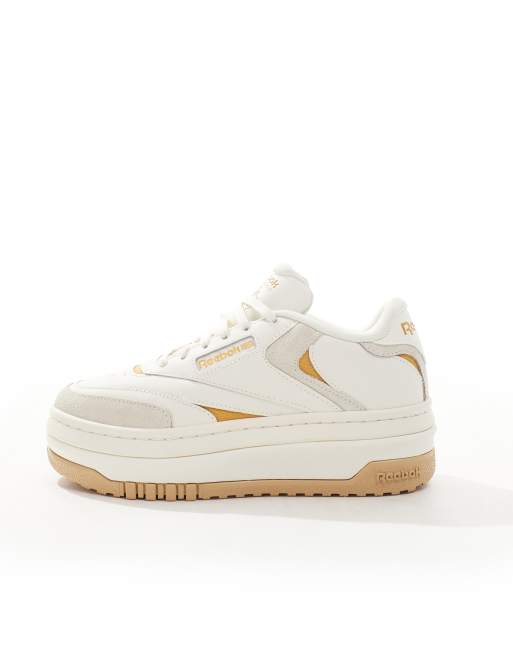 Reebok Club C Extra sneaker in chalk & brown | ASOS