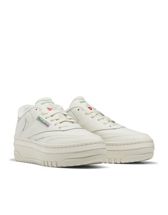 Reebok Club C Double sneakers in chalk with pink detail - Exclusive to ASOS