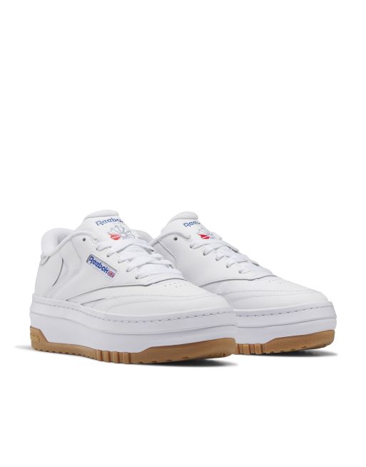 ventil Catena alien Reebok Club C Extra sneakers in white with rubber sole | ASOS