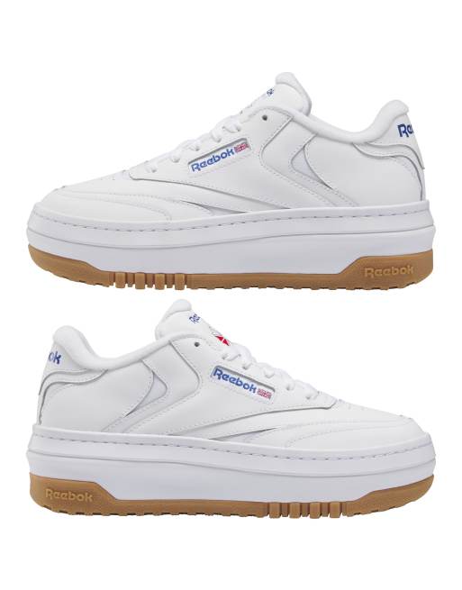 Reebok Club C Extra sneakers in white with rubber sole