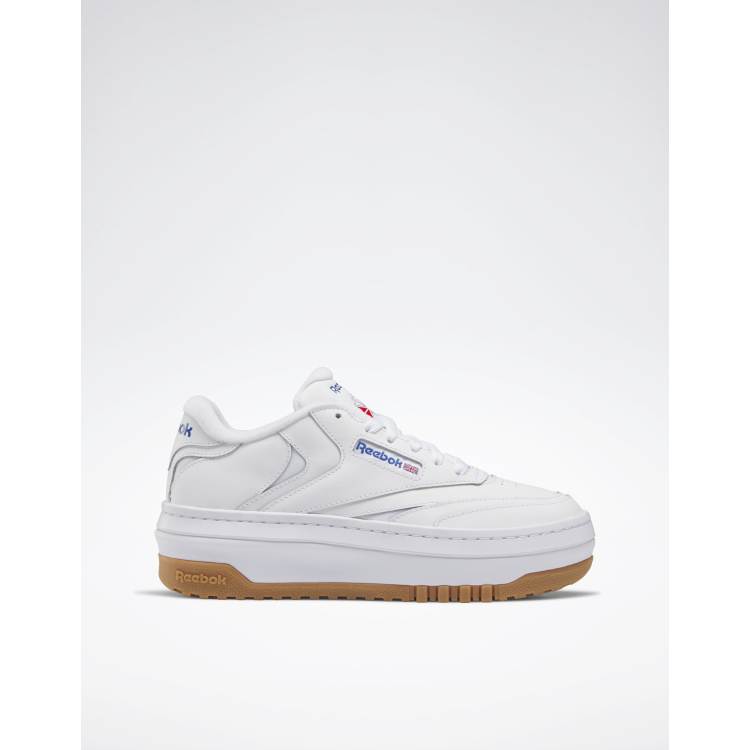 Reebok club c extra trainers in white & beige