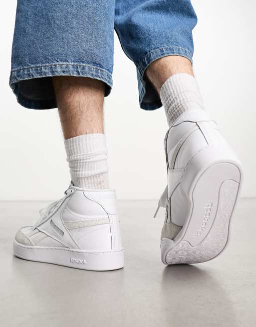 White high top on sale reeboks