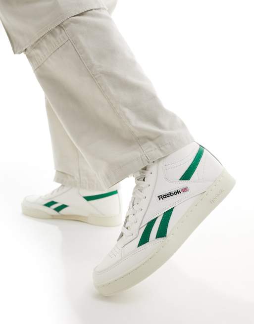 Green reebok cheap high tops