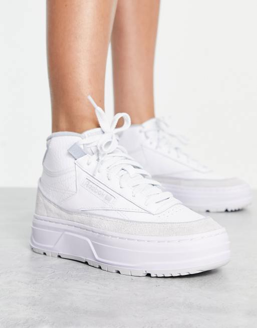 Reebok – Club C Geo Mid – Sneaker in Weiß und Grau, 4 von 4