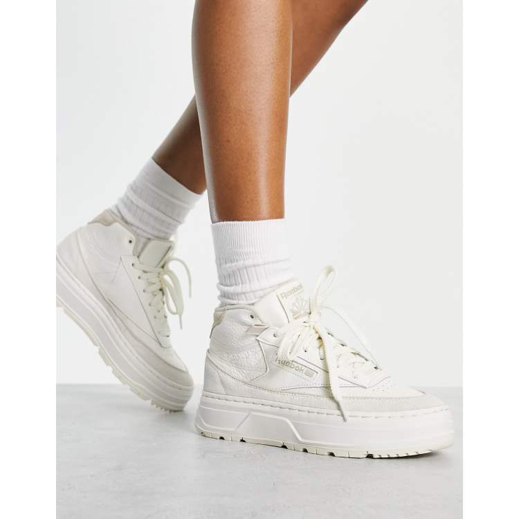 Reebok Club C Geo Mid Sneakers alte color gesso ASOS