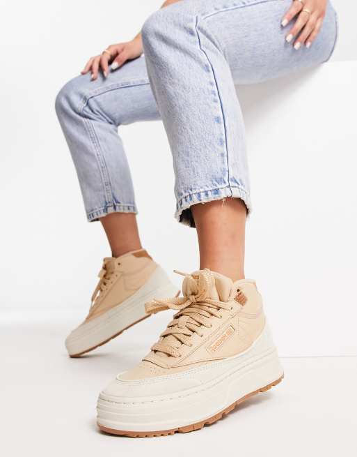 reebok club c geo mid green
