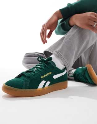 Reebok - Club C Grounds - Baskets en daim à semelle en gomme - Vert