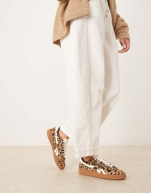 Reebok Club C Grounds in leopard print with pony hair, 4 of 5