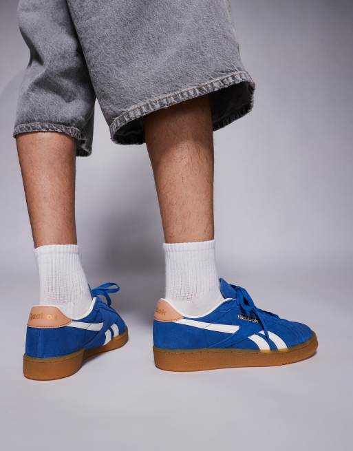 Reebok Club C Grounds sneaker in navy and white detail , 4 of 5
