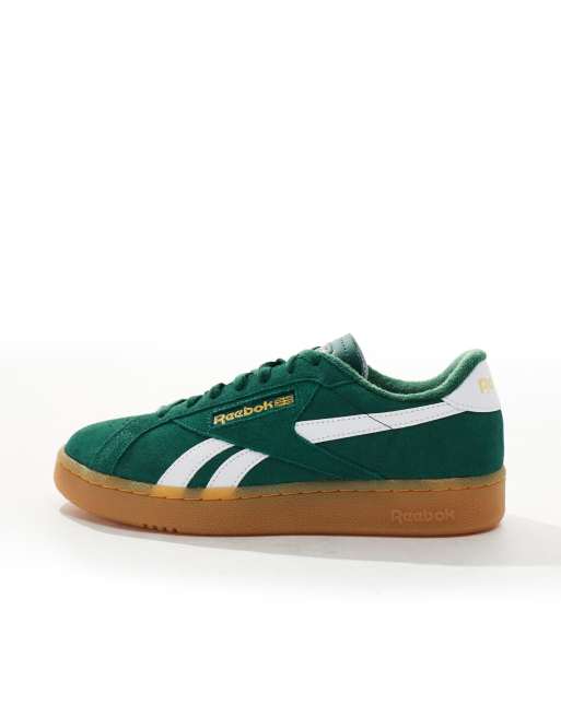 Reebok Club C Grounds sneakers in dark green and white