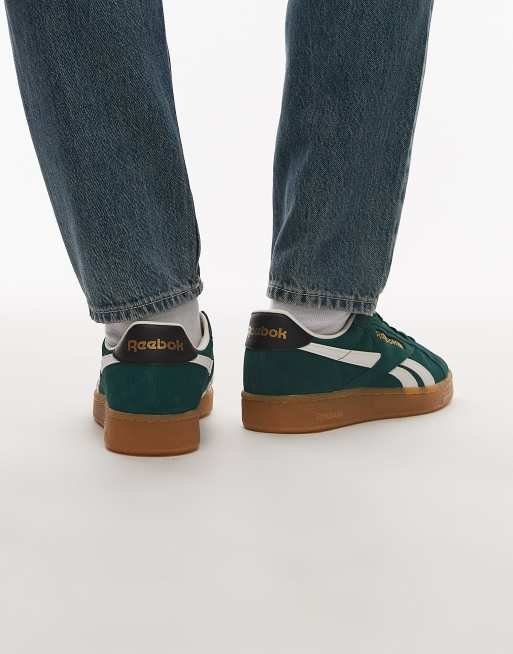 Reebok - Club C Grounds - Sneakers in gebroken groen en zwart, 4 van 5
