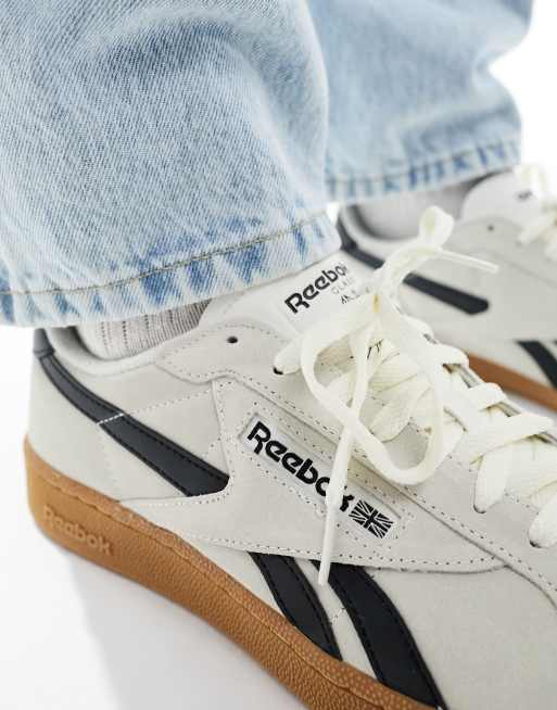 Reebok - Club C Grounds - Sneakers in gebroken wit met rubberen zool, 4 van 5