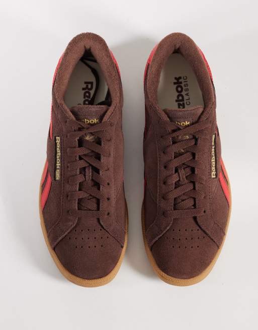 Reebok Club C Grounds UK sneakers in brown and red, 3 of 5