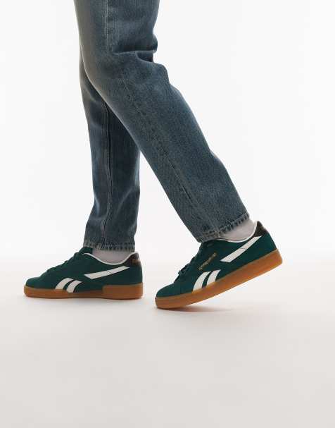 Reebok – Club C Grounds – Zielono-czarne buty sportowe - view 1