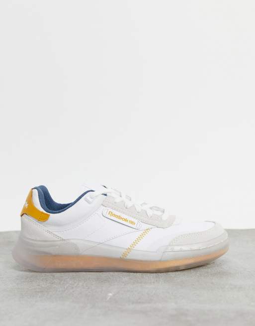 Reebok – Club C Legacy – Vita sneakers med orange detaljer, 2 av 4