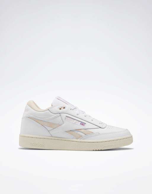Reebok club C mid II revenge in white and pink - WHITE