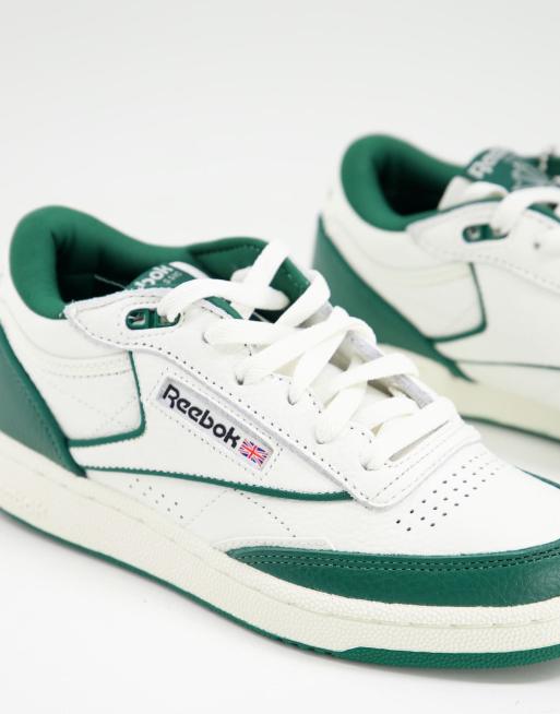 Reebok - Club C Mid II - Sneakers i hvid og grøn - Kun hos ASOS, 2 af 4