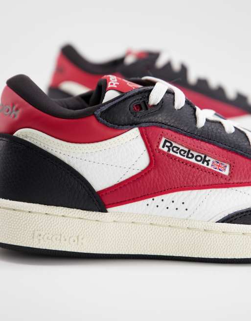 PEF svulst film Reebok Club C mid II sneakers in red and black - exclusive to ASOS | ASOS