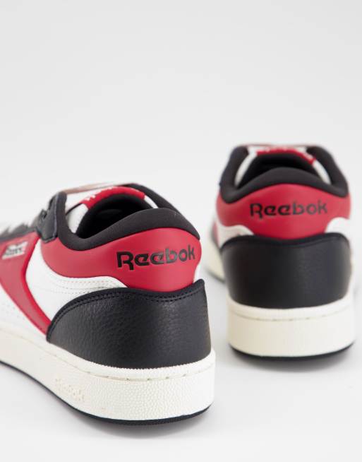 red white and black reebok