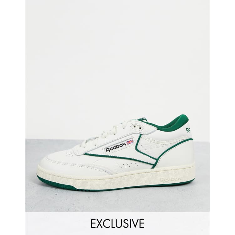 Club C Mid ll sneakers in chalk and green - to ASOS | ASOS