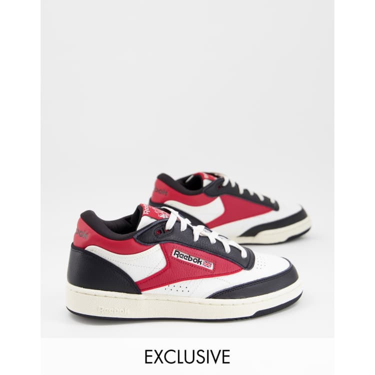 red and white reebok