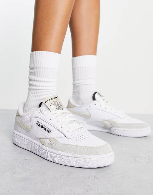 Verwaand Visser beu Reebok - Club C Revenge - Baskets - Blanc et beige | ASOS