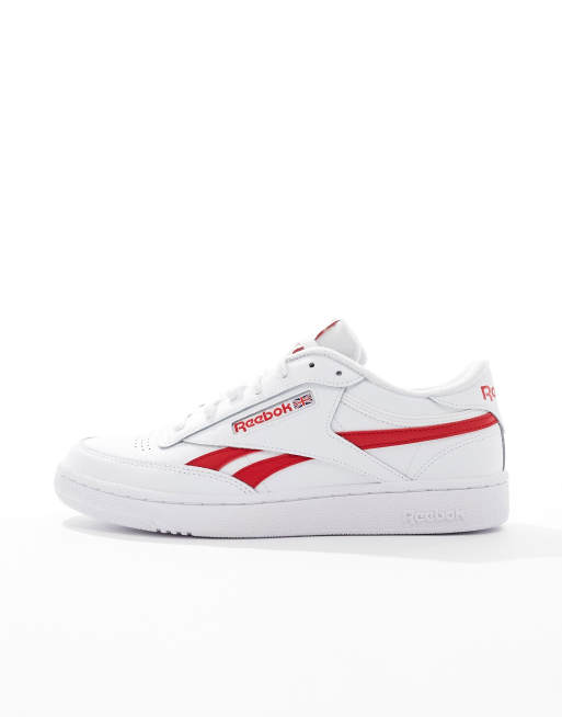 Reebok blanche et sales rouge